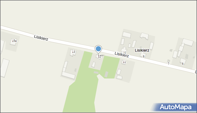 Lisikierz, Lisikierz, 13, mapa Lisikierz