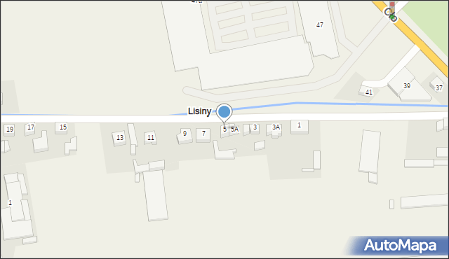 Lisiny, Lisiny, 5, mapa Lisiny