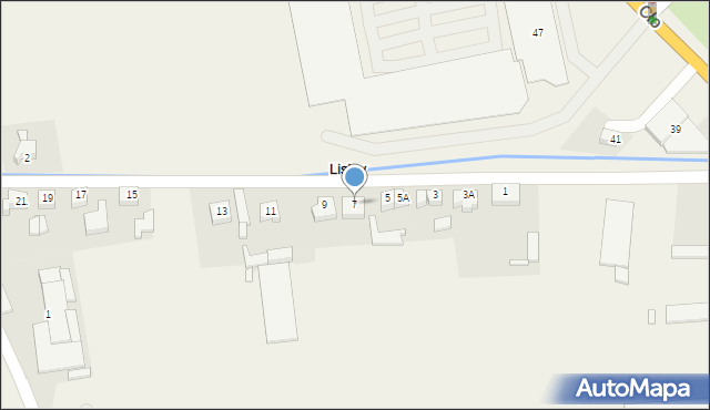 Lisiny, Lisiny, 7, mapa Lisiny