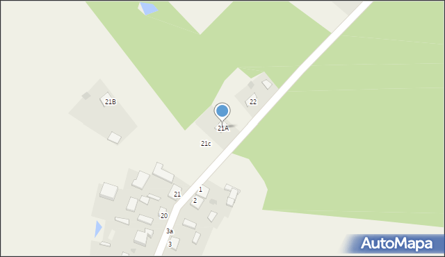 Lisiny, Lisiny, 21A, mapa Lisiny