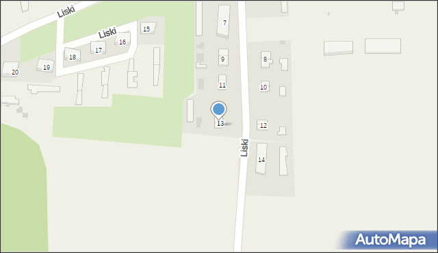 Liski, Liski, 13a, mapa Liski