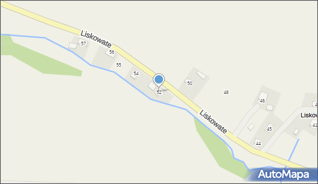 Liskowate, Liskowate, 52, mapa Liskowate