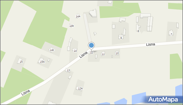 Lisna, Lisna, 12, mapa Lisna