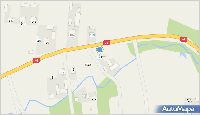 Liśnik Duży, Liśnik Duży, 143, mapa Liśnik Duży