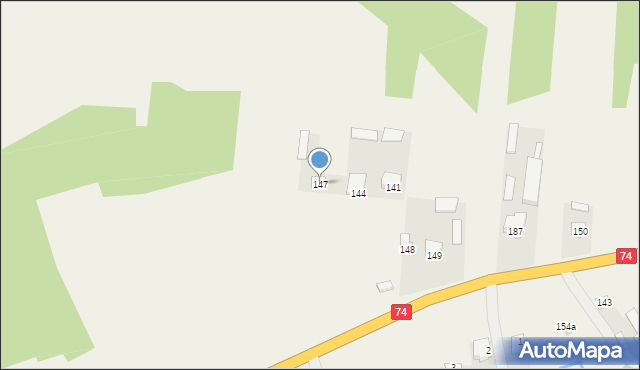 Liśnik Duży, Liśnik Duży, 147, mapa Liśnik Duży