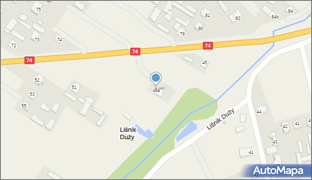 Liśnik Duży, Liśnik Duży, 48a, mapa Liśnik Duży