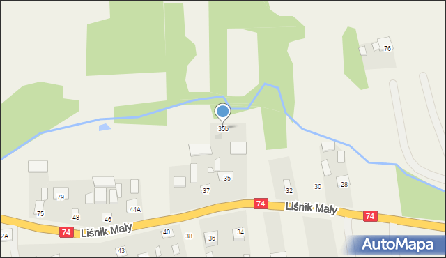 Liśnik Mały, Liśnik Mały, 35b, mapa Liśnik Mały