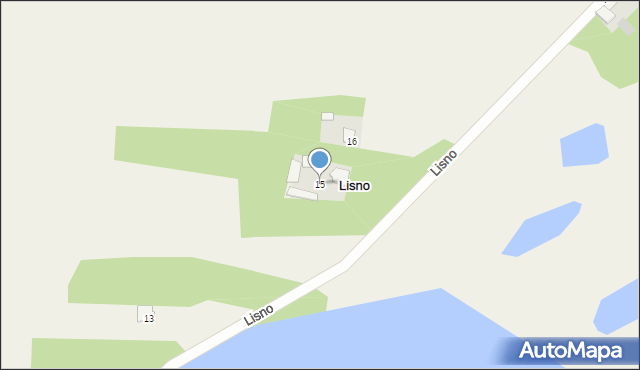 Lisno, Lisno, 15, mapa Lisno