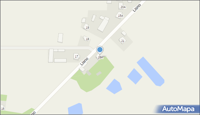 Lisno, Lisno, 18A, mapa Lisno