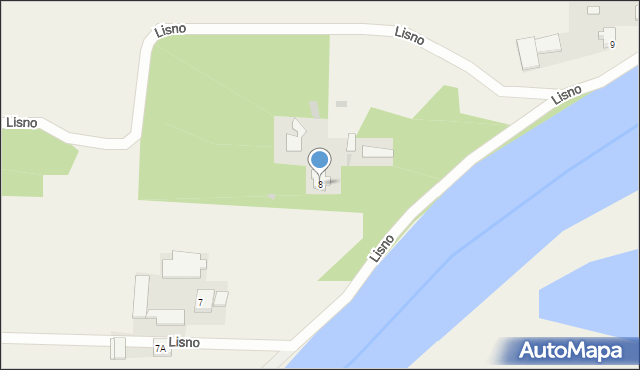 Lisno, Lisno, 8, mapa Lisno