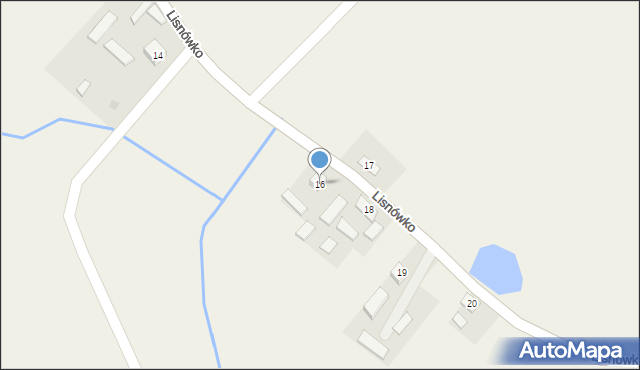 Lisnówko, Lisnówko, 16, mapa Lisnówko
