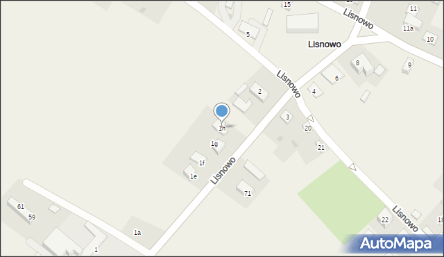 Lisnowo, Lisnowo, 1h, mapa Lisnowo