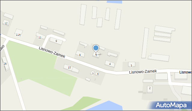 Lisnowo-Zamek, Lisnowo-Zamek, 5, mapa Lisnowo-Zamek