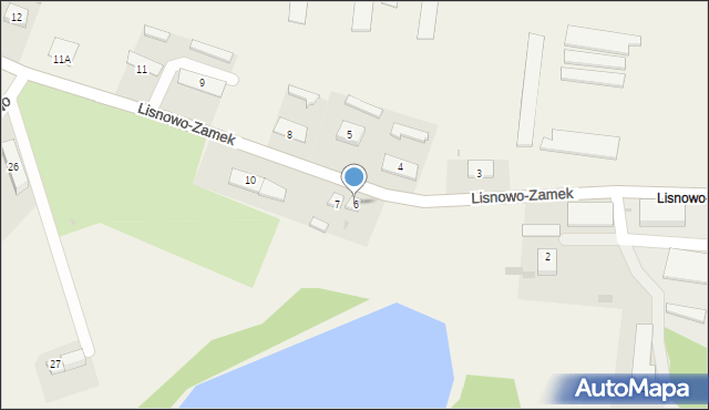 Lisnowo-Zamek, Lisnowo-Zamek, 6, mapa Lisnowo-Zamek
