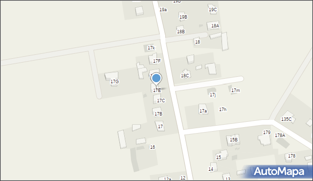 Lisów, Lisów, 17E, mapa Lisów