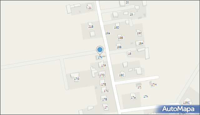 Lisów, Lisów, 17k, mapa Lisów