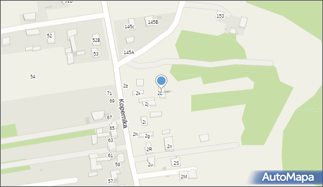 Lisów, Lisów, 2la, mapa Lisów