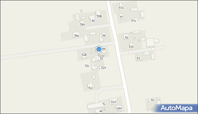 Lisów, Lisów, 52d, mapa Lisów