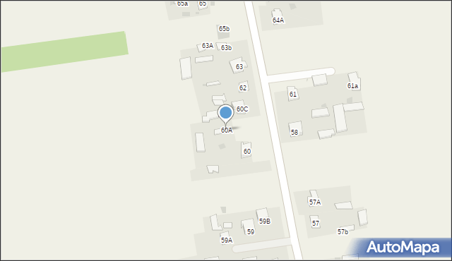 Lisów, Lisów, 60A, mapa Lisów
