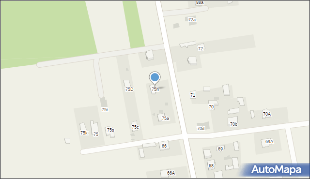 Lisów, Lisów, 75h, mapa Lisów