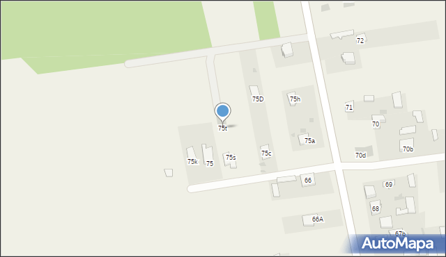 Lisów, Lisów, 75t, mapa Lisów