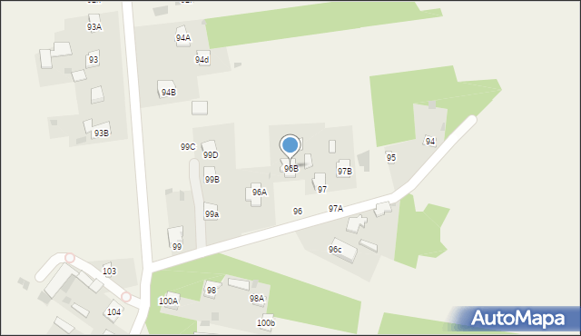 Lisów, Lisów, 96B, mapa Lisów