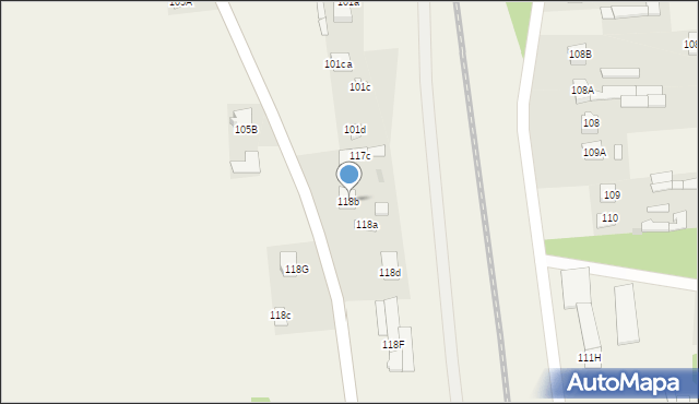 Lisów, Lisów, 118b, mapa Lisów