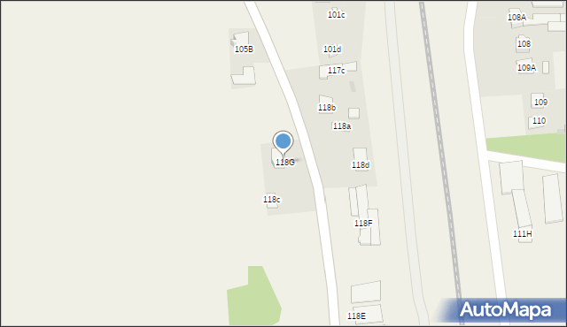 Lisów, Lisów, 118G, mapa Lisów