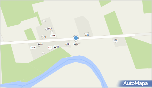 Lisów, Lisów, 124J, mapa Lisów