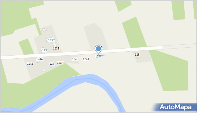 Lisów, Lisów, 124l, mapa Lisów