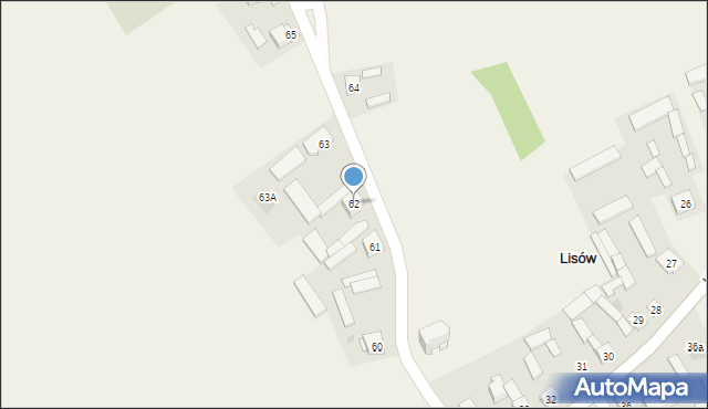 Lisów, Lisów, 62, mapa Lisów