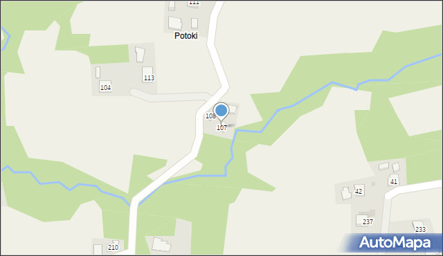 Lisów, Lisów, 107, mapa Lisów