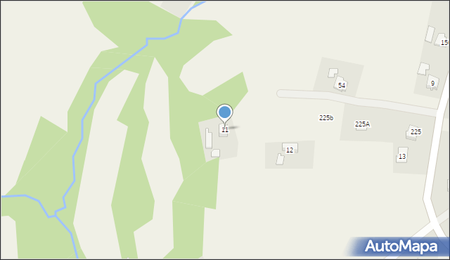 Lisów, Lisów, 11, mapa Lisów