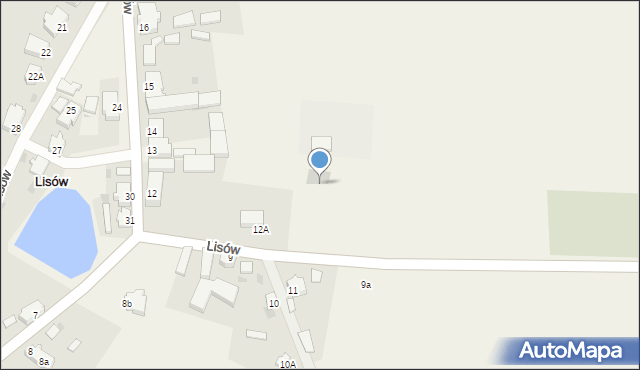 Lisów, Lisów, 12c, mapa Lisów