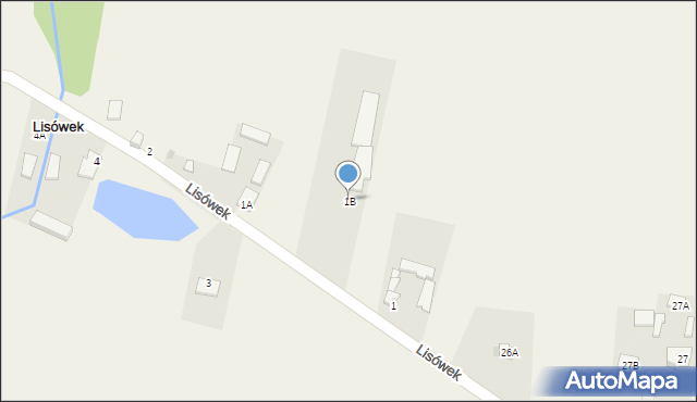 Lisówek, Lisówek, 1B, mapa Lisówek