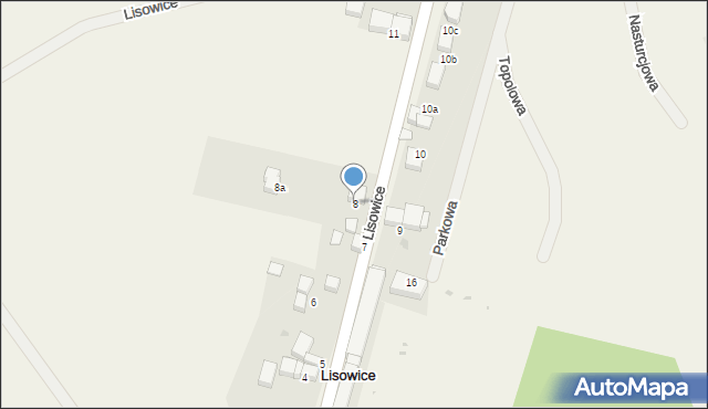 Lisowice, Lisowice, 8, mapa Lisowice