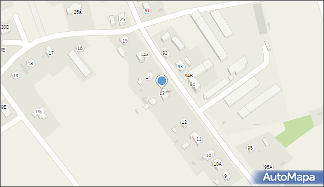 Lisowice, Lisowice, 13, mapa Lisowice