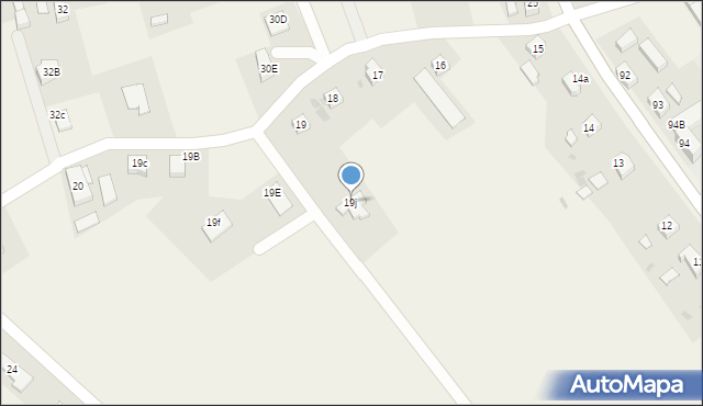 Lisowice, Lisowice, 19j, mapa Lisowice