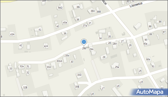 Lisowice, Lisowice, 29b, mapa Lisowice