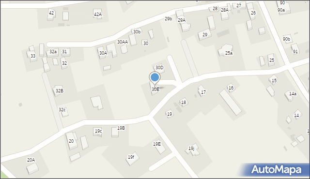 Lisowice, Lisowice, 30E, mapa Lisowice