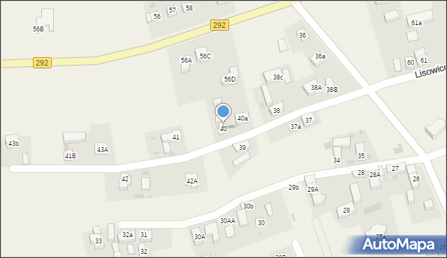 Lisowice, Lisowice, 40, mapa Lisowice