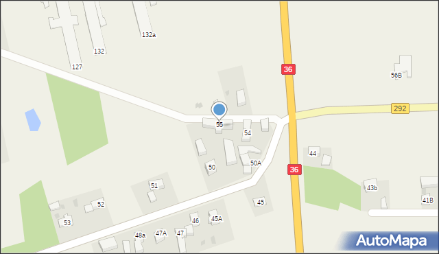 Lisowice, Lisowice, 55a, mapa Lisowice