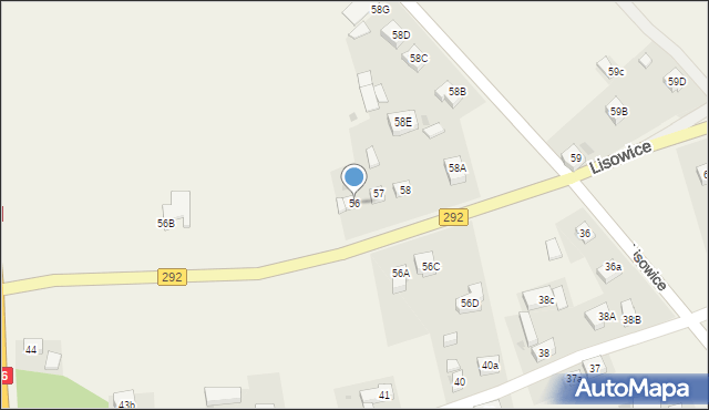 Lisowice, Lisowice, 56, mapa Lisowice
