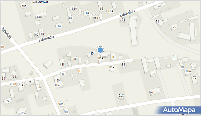 Lisowice, Lisowice, 84A, mapa Lisowice