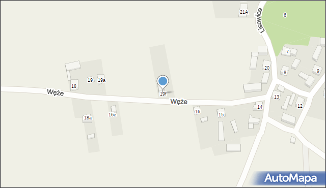 Lisowice, Lisowice, 19f, mapa Lisowice