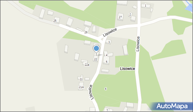 Lisowice, Lisowice, 23, mapa Lisowice