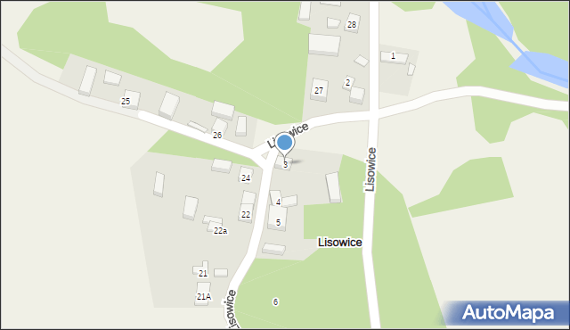 Lisowice, Lisowice, 3, mapa Lisowice