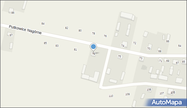 Lisowo, Lisowo, 79, mapa Lisowo