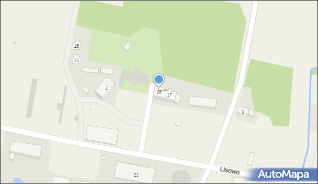 Lisowo, Lisowo, 18, mapa Lisowo