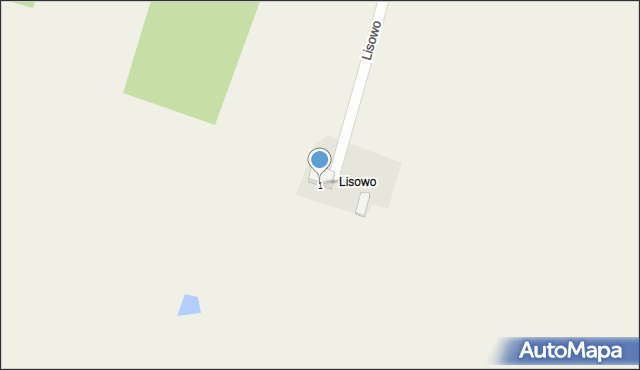 Lisowo, Lisowo, 1, mapa Lisowo